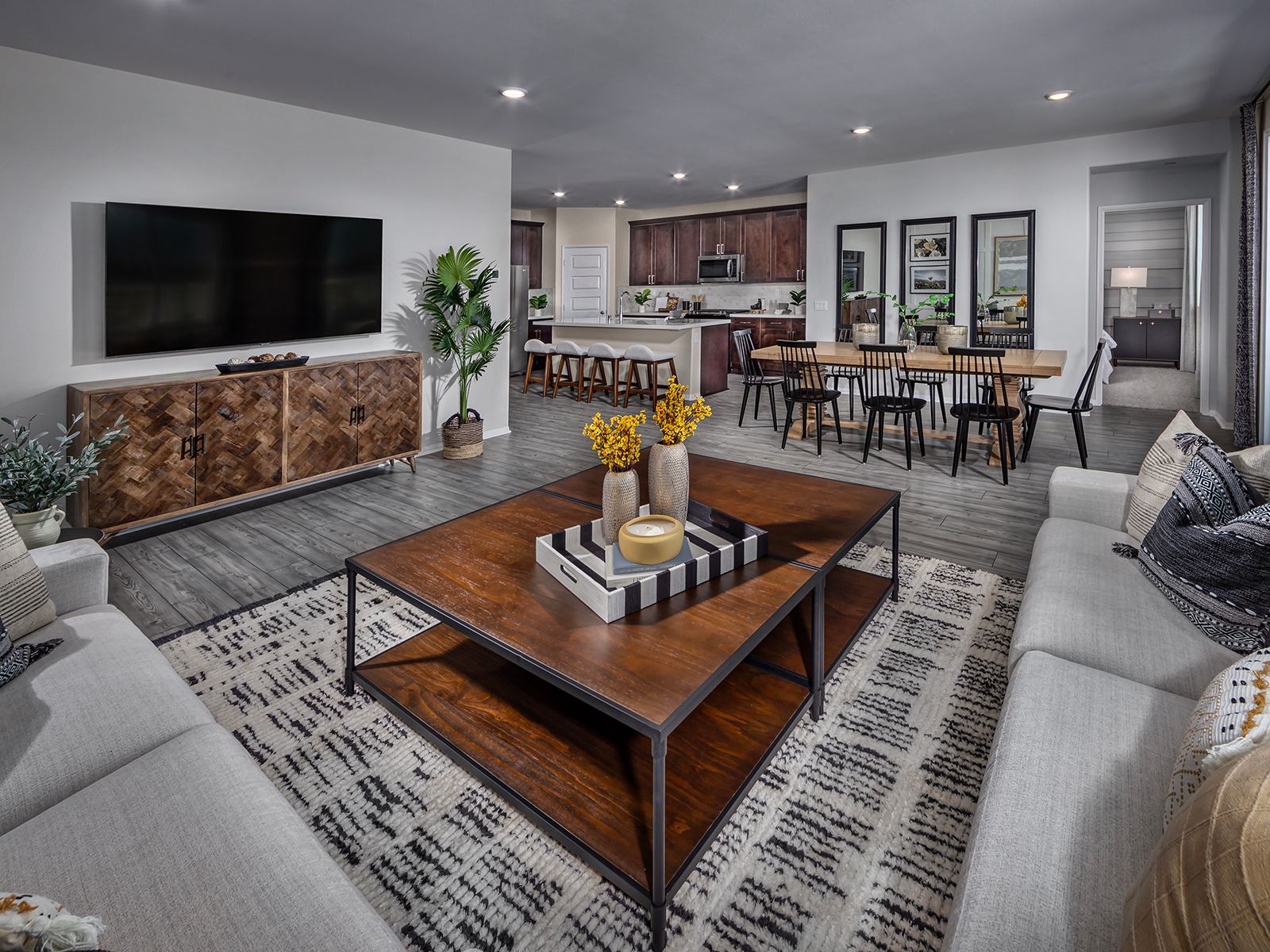 Host family gatherings in your open-concept home.