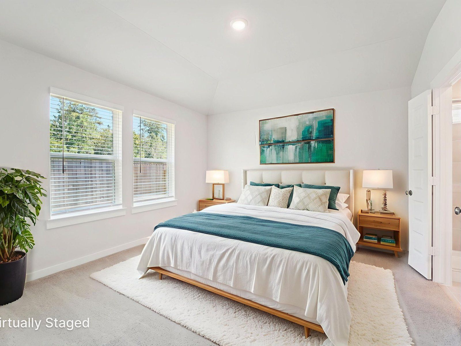 Primary Bedroom:The Carlsbad floorplan in Mavera of Conroe, TX.