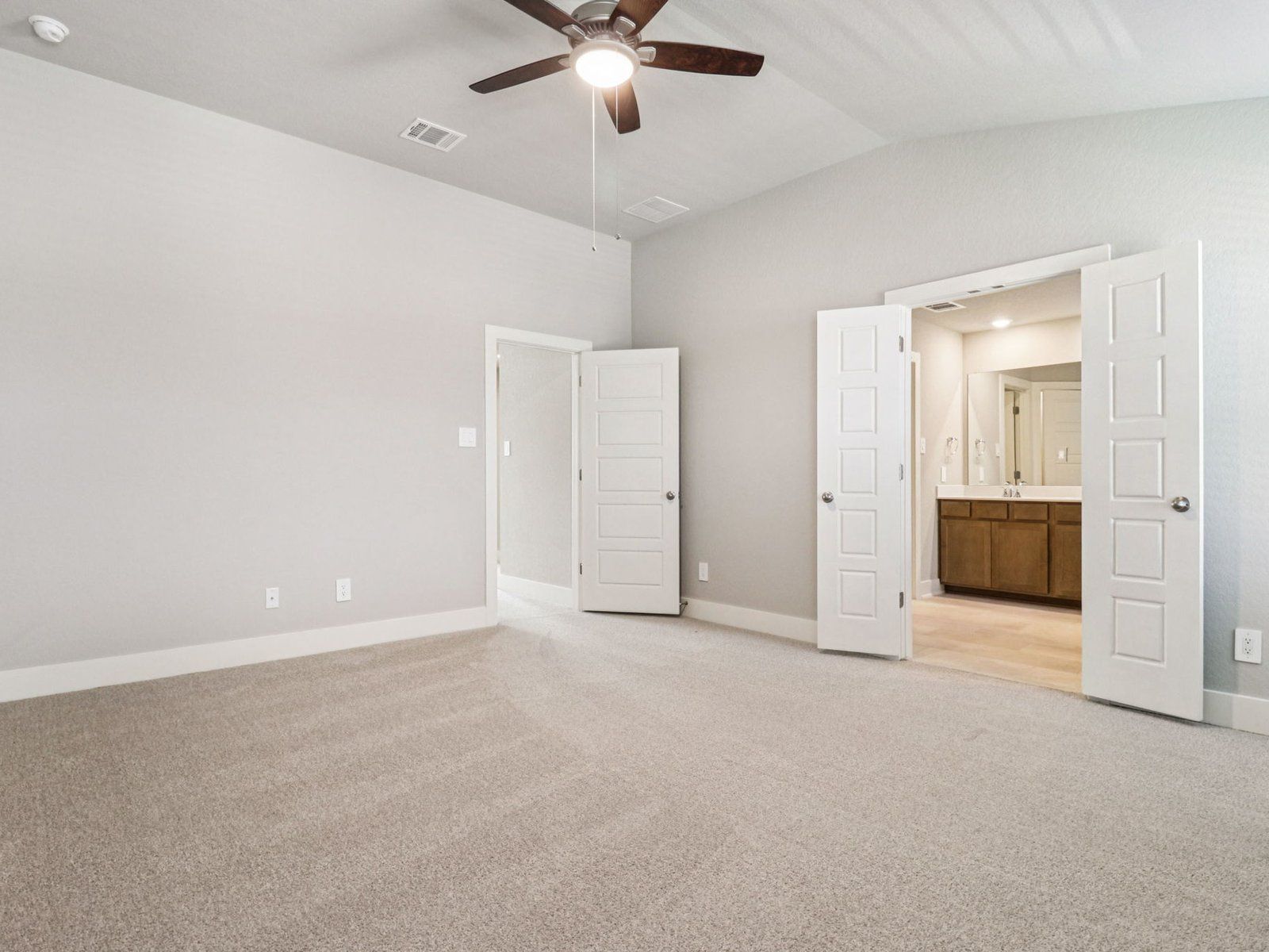 Primary Suite:Primary suite in the Red River floorplan at a Meritage Homes community.