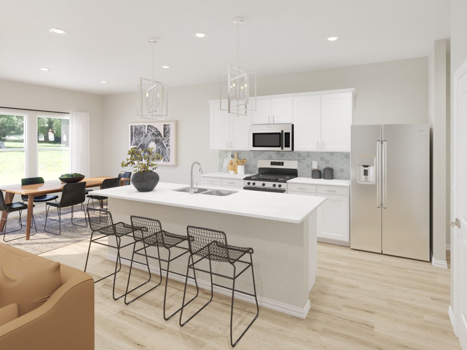 Kitchen:With a specious kitchen and large prep space, making meals has never been so easy.