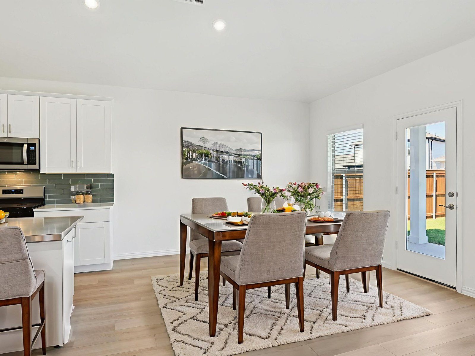 The Haskell floorplan with the Essence interior package.:Dining