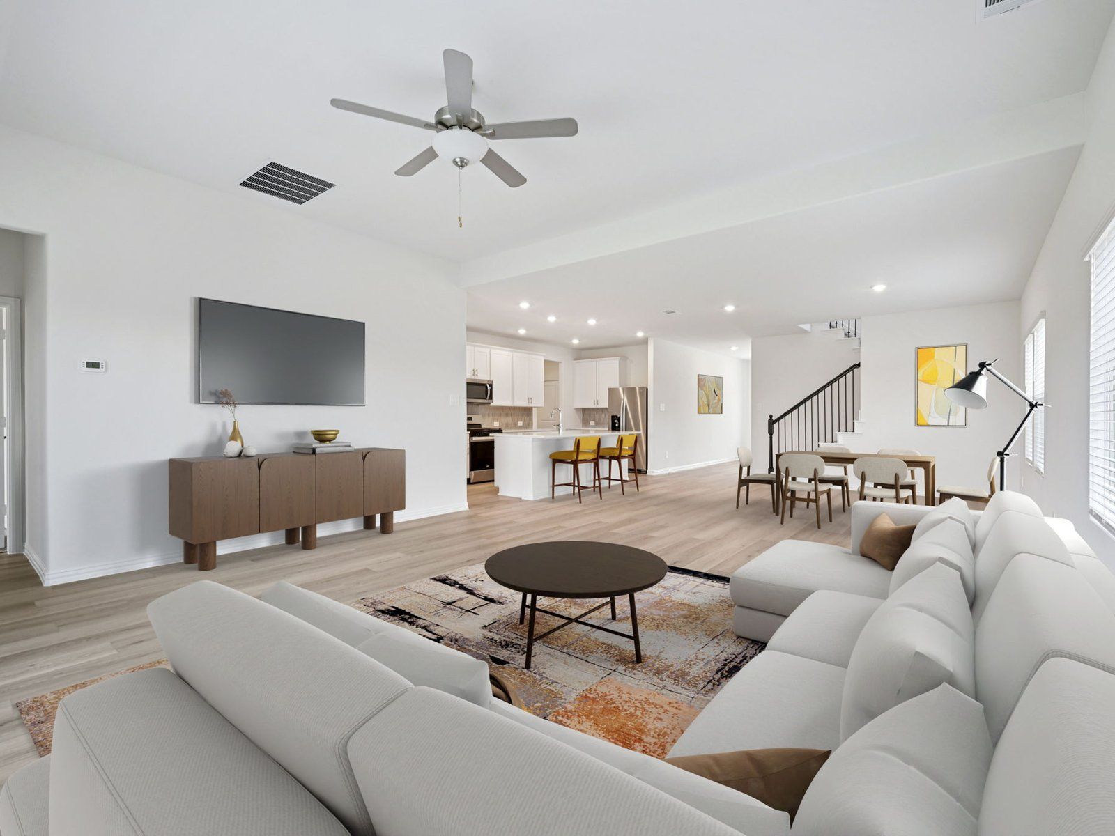 The Woodside floorplan with the Finesse interior package.:Living Room