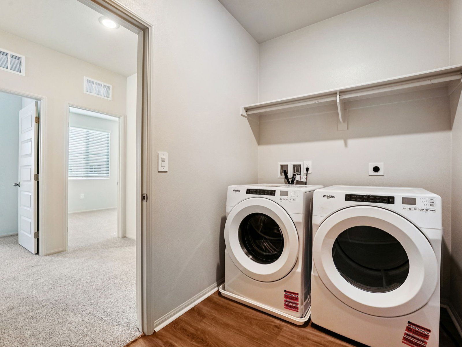 3526 floorplan interior image taken at a Meritage Homes community in Redlands, CA.:Laundry Room