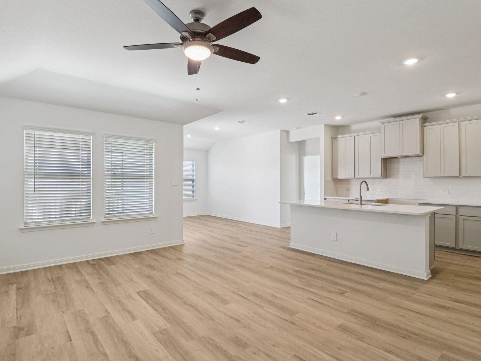Living room in the Callaghan floorplan at a Meritage Homes community.:Living Room