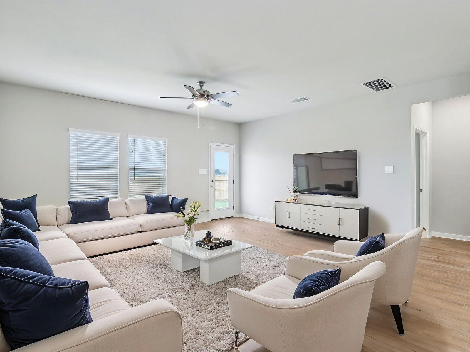 Virtually staged living room in the Matador floorplan at a Meritage Homes community.:SAN_Estancia Ranch_Matador_870_Living_29430 Clanton Pass_009 virtually staged.jpeg