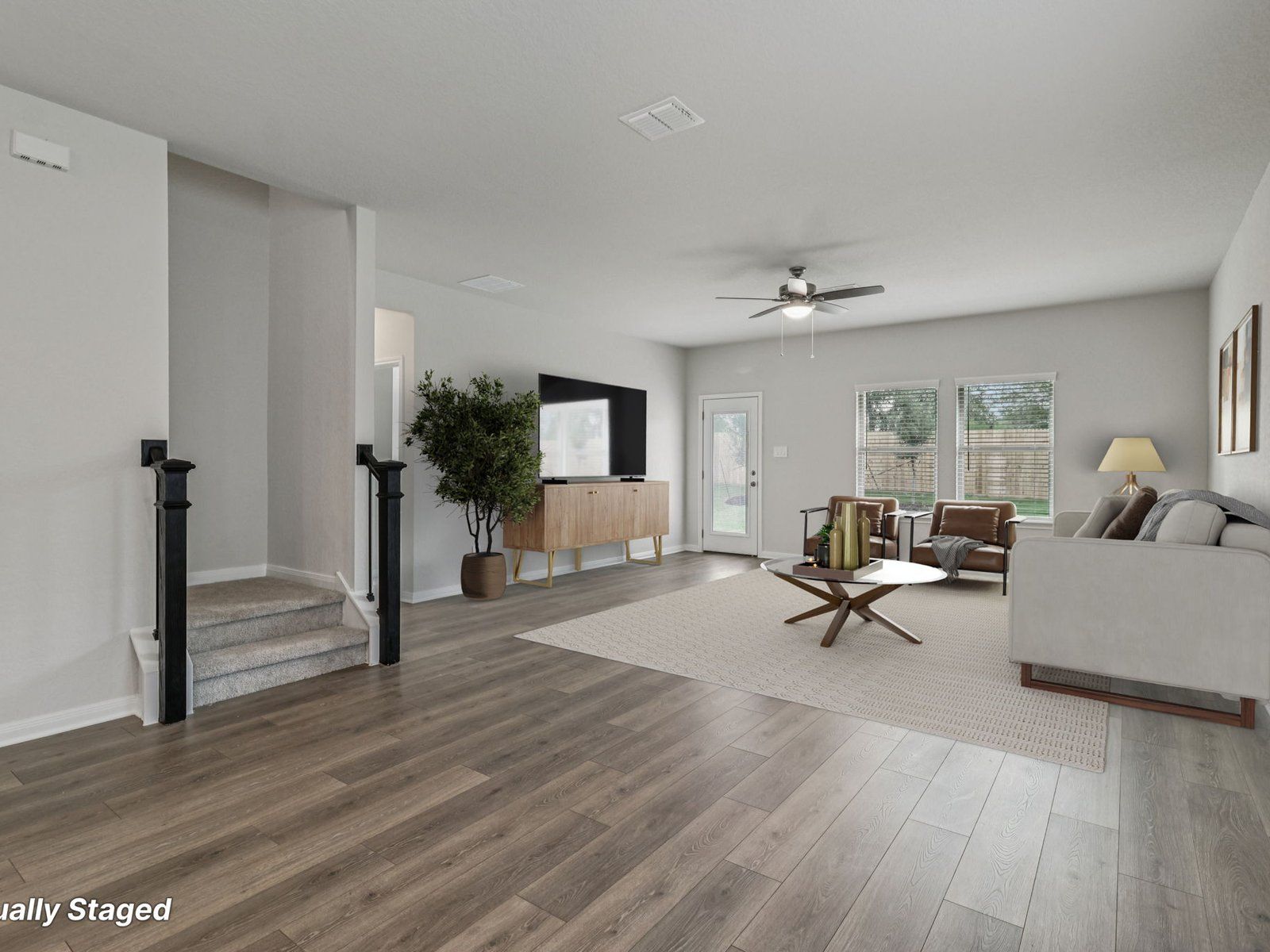 Living Room:Living room in the Matador floorplan at a Meritage Homes community.