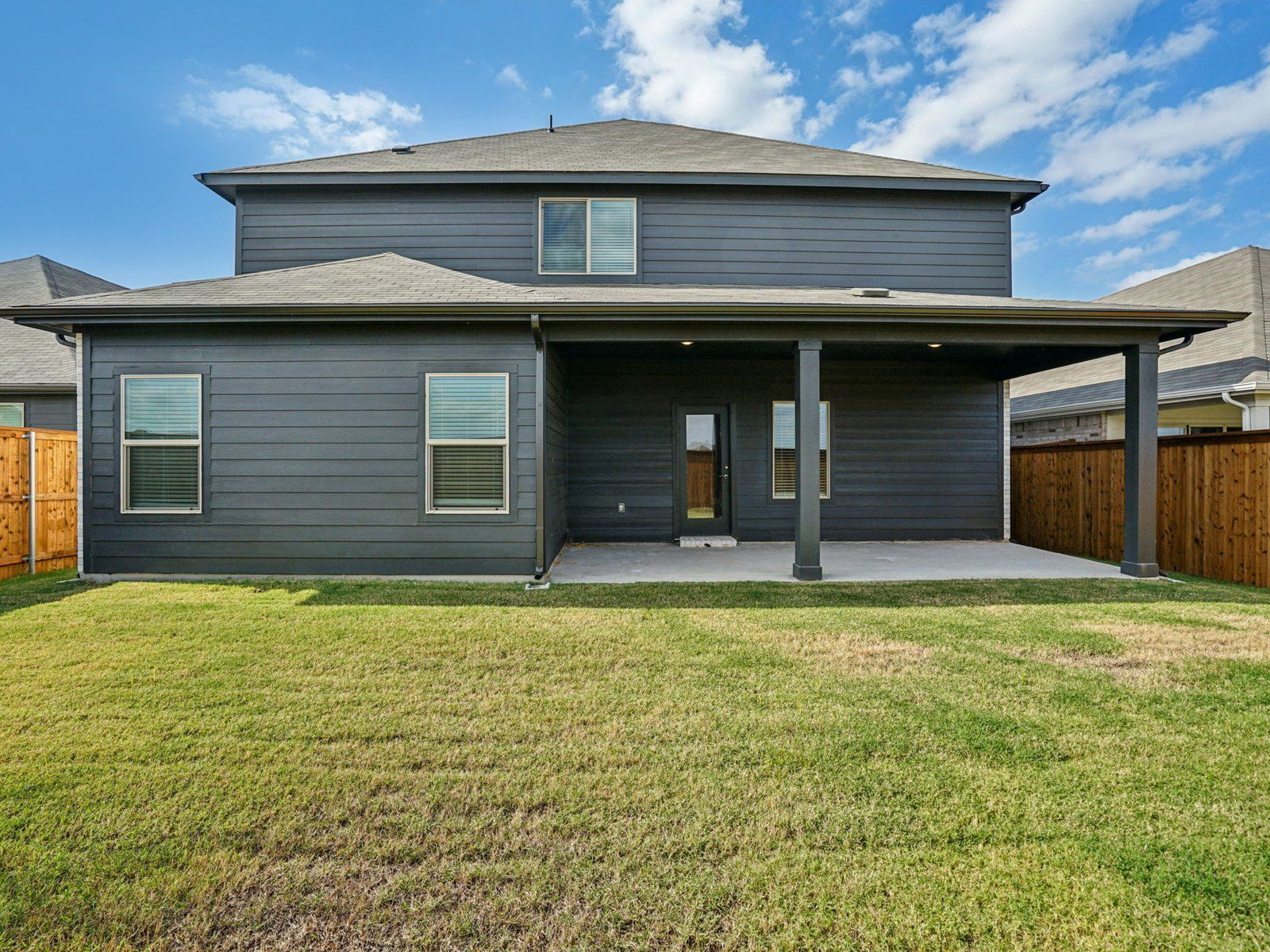 The Beckley floorplan with the Divine interior package.:Backyard