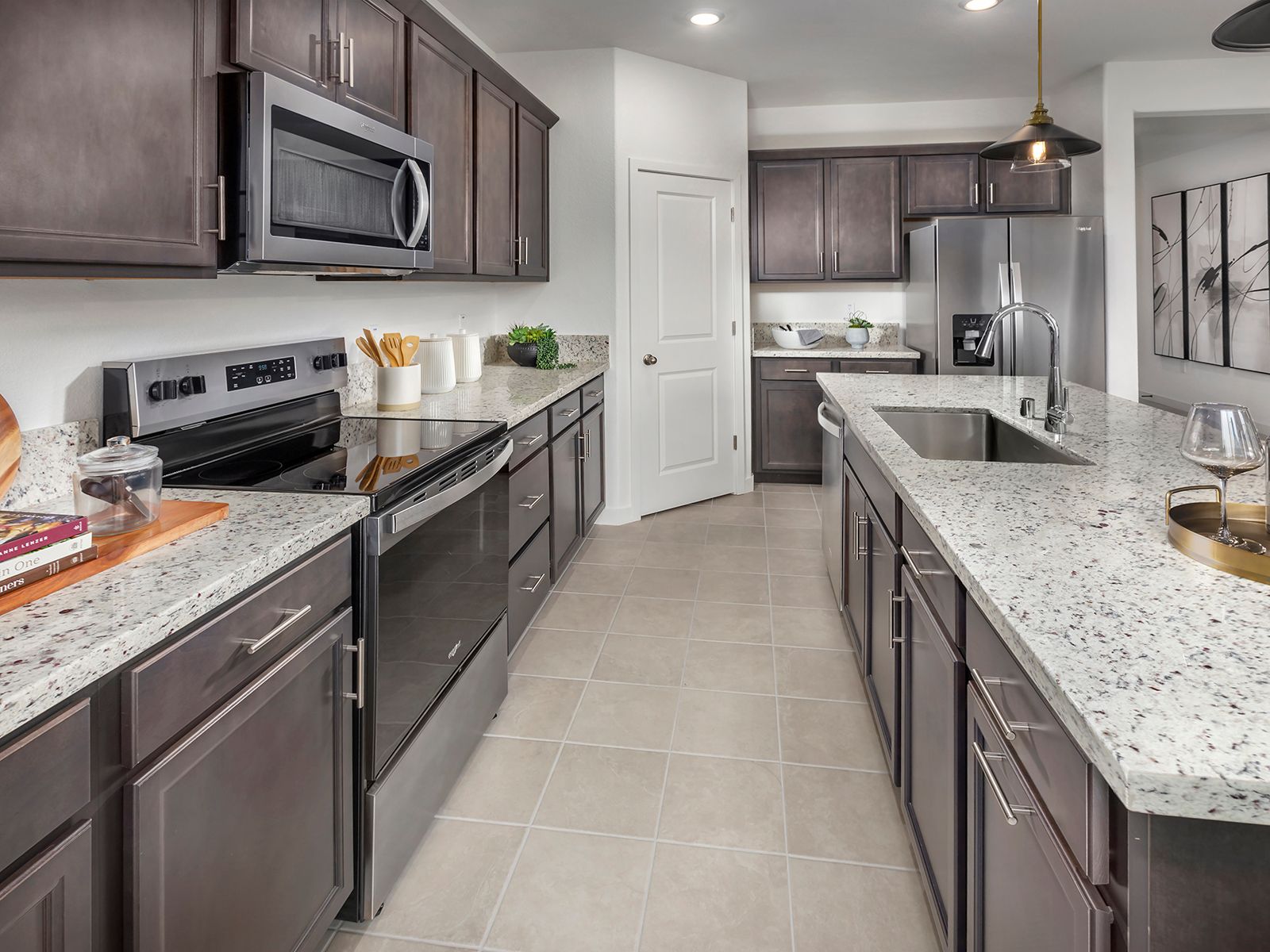 Kitchen:Modeled Residence 2 at Bridgeport of East Village in Sacramento, CA.