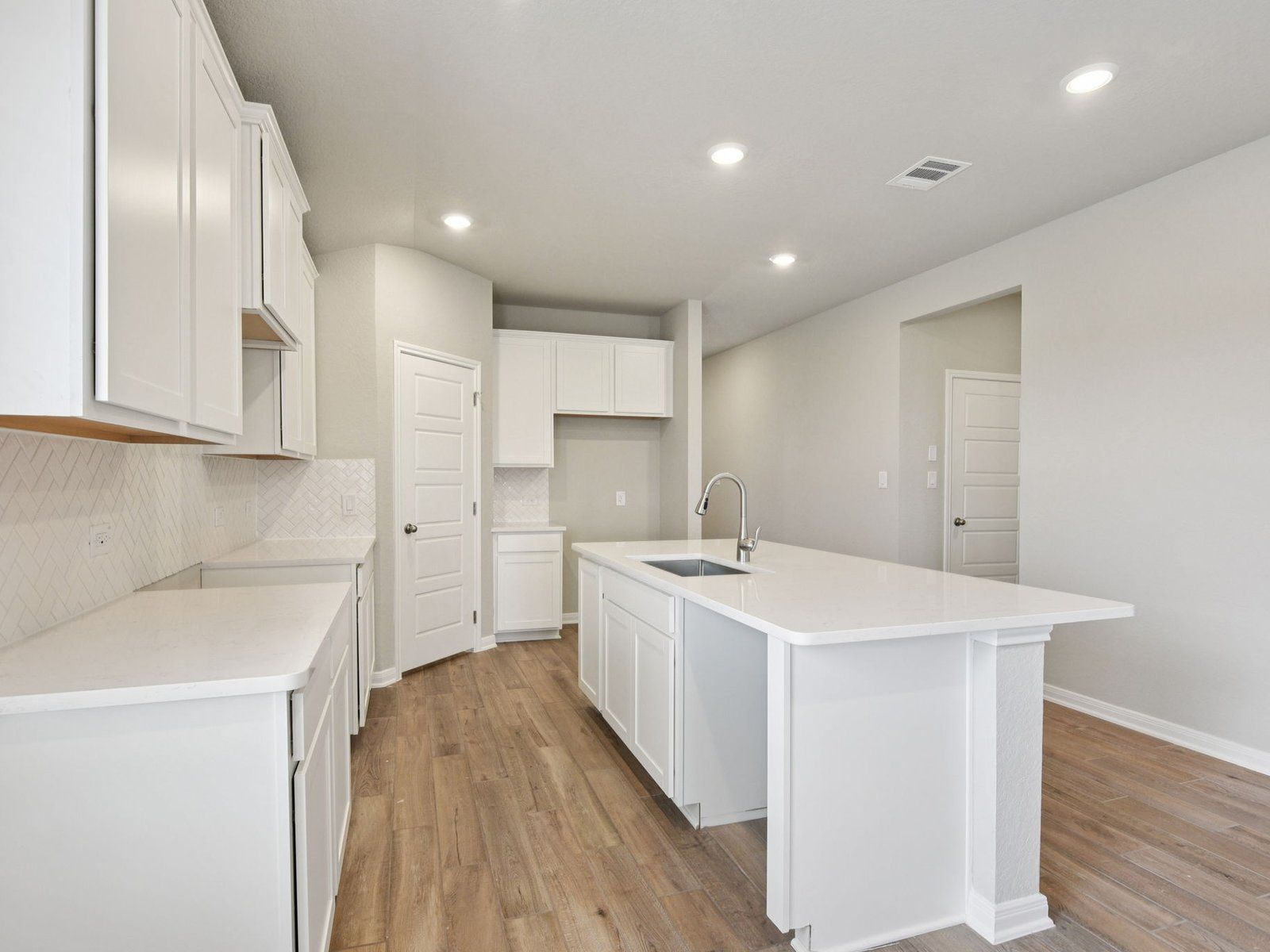 Kitchen in the Hughes floorplan at a Meritage Homes community.:Kitchen
