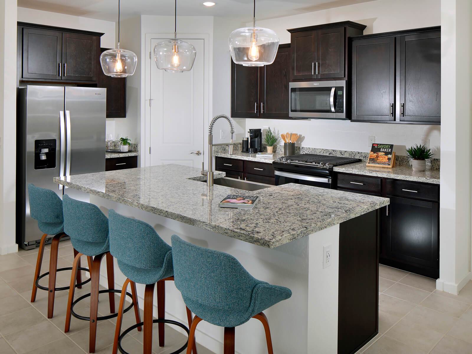 Kitchen:Welcome to the Mason floorplan, modeled at San Tan Groves.