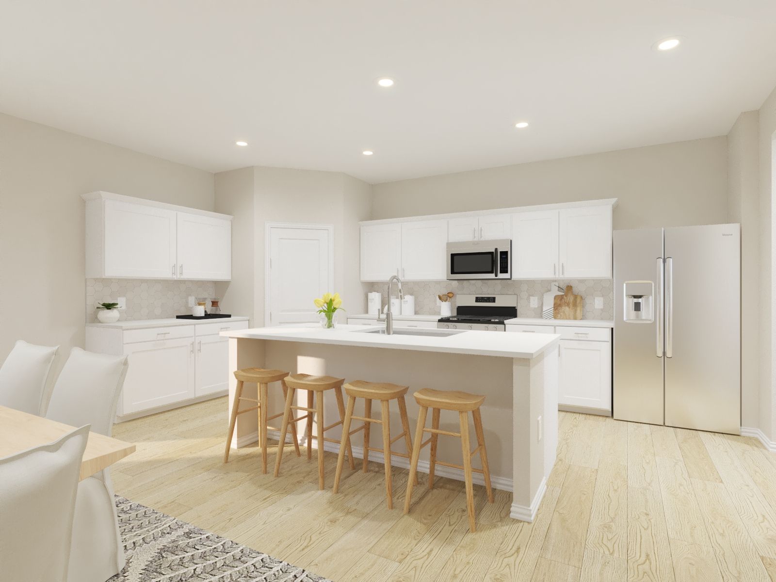 Kitchen:With a specious kitchen and large prep space, making meals has never been so easy.