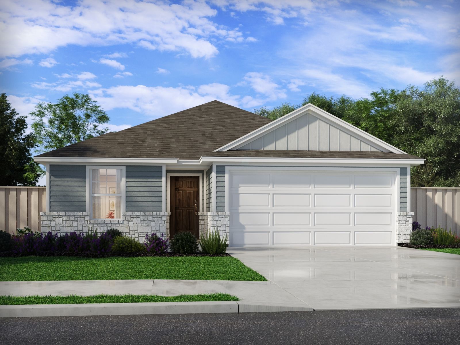 The Callaghan (830) Floorplan O Elevation Rendering:The Callaghan (830) Floorplan O Elevation Rendering