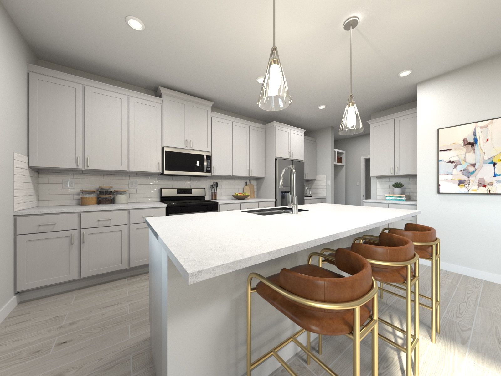 Kitchen:Kitchen in the Prato floorplan.