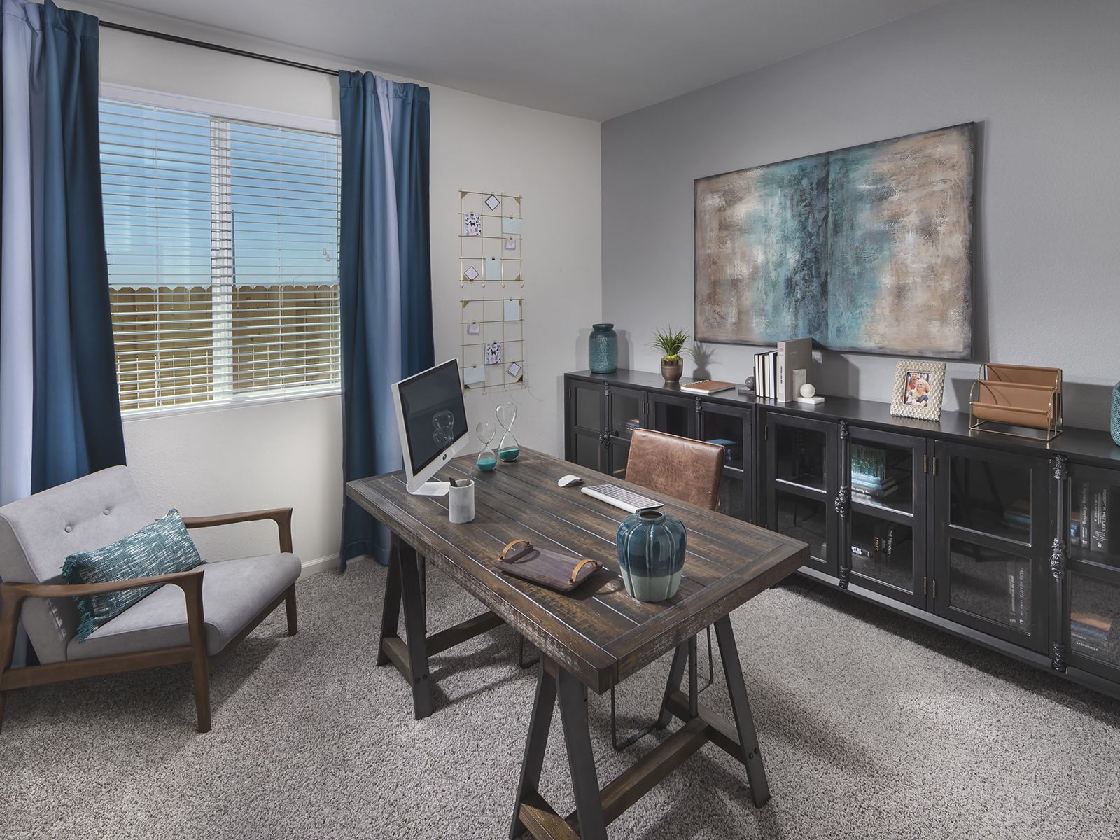 Residence 2 home office modeled at a nearby Meritage community.:Residence 2 home office modeled at a nearby Meritage community.