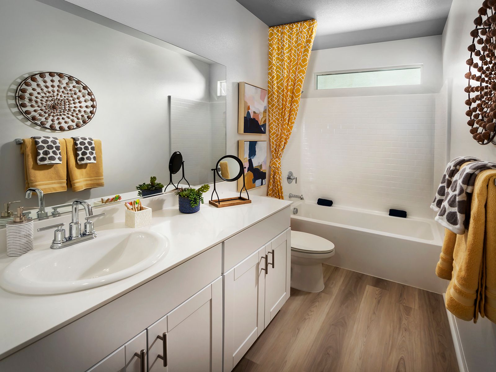 Residence 2 primary bathroom modeled at a nearby Meritage community.:Residence 2 primary bathroom modeled at a nearby Meritage community.