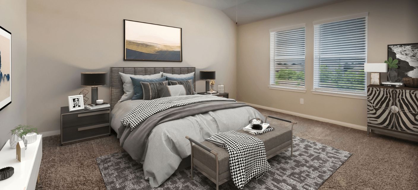 Enjoy a private primary suite tucked away in the back of the home.:Enjoy a private primary suite tucked away in the back of the home.