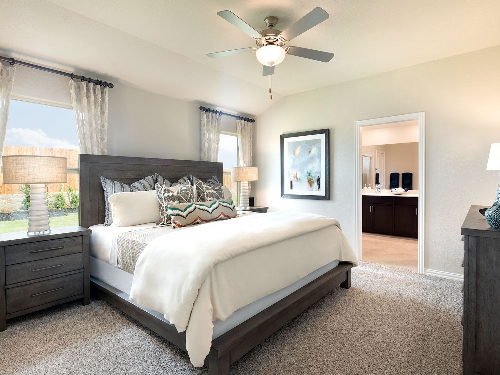 Enjoy a private primary suite tucked away in the back of the home.:Enjoy a private primary suite tucked away in the back of the home.