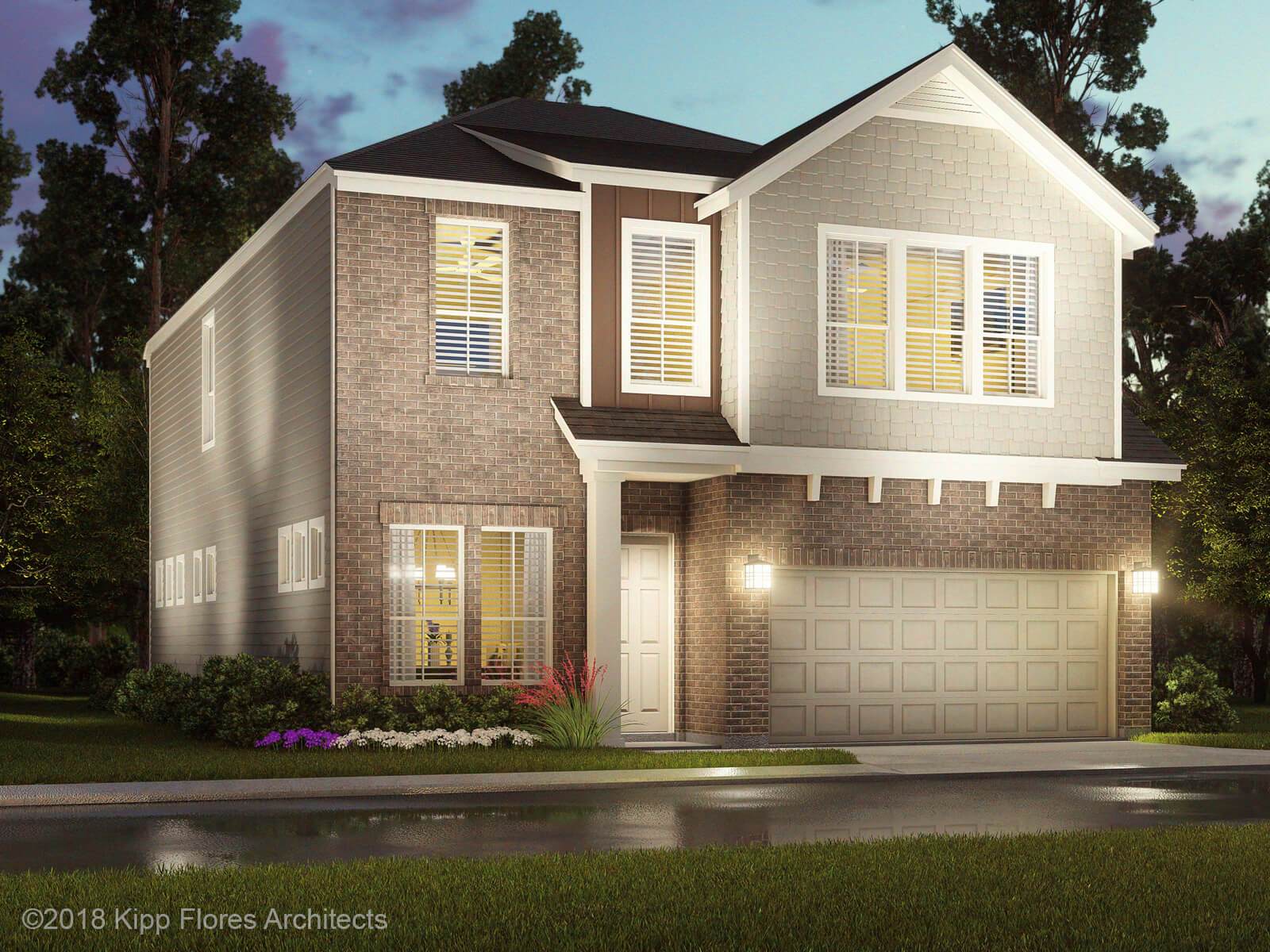 The Manor Elevation B:The Manor Elevation B