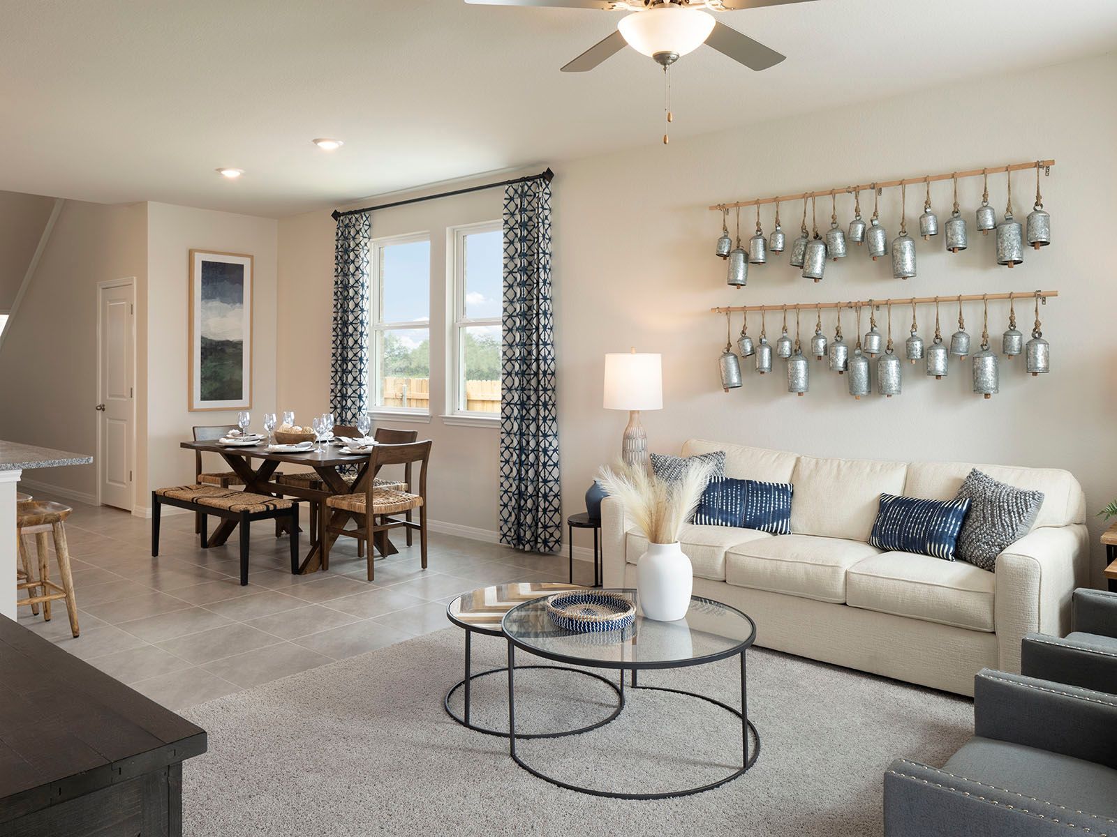 Enjoy movie nights with family in the cozy living room.:Enjoy movie nights with family in the cozy living room.