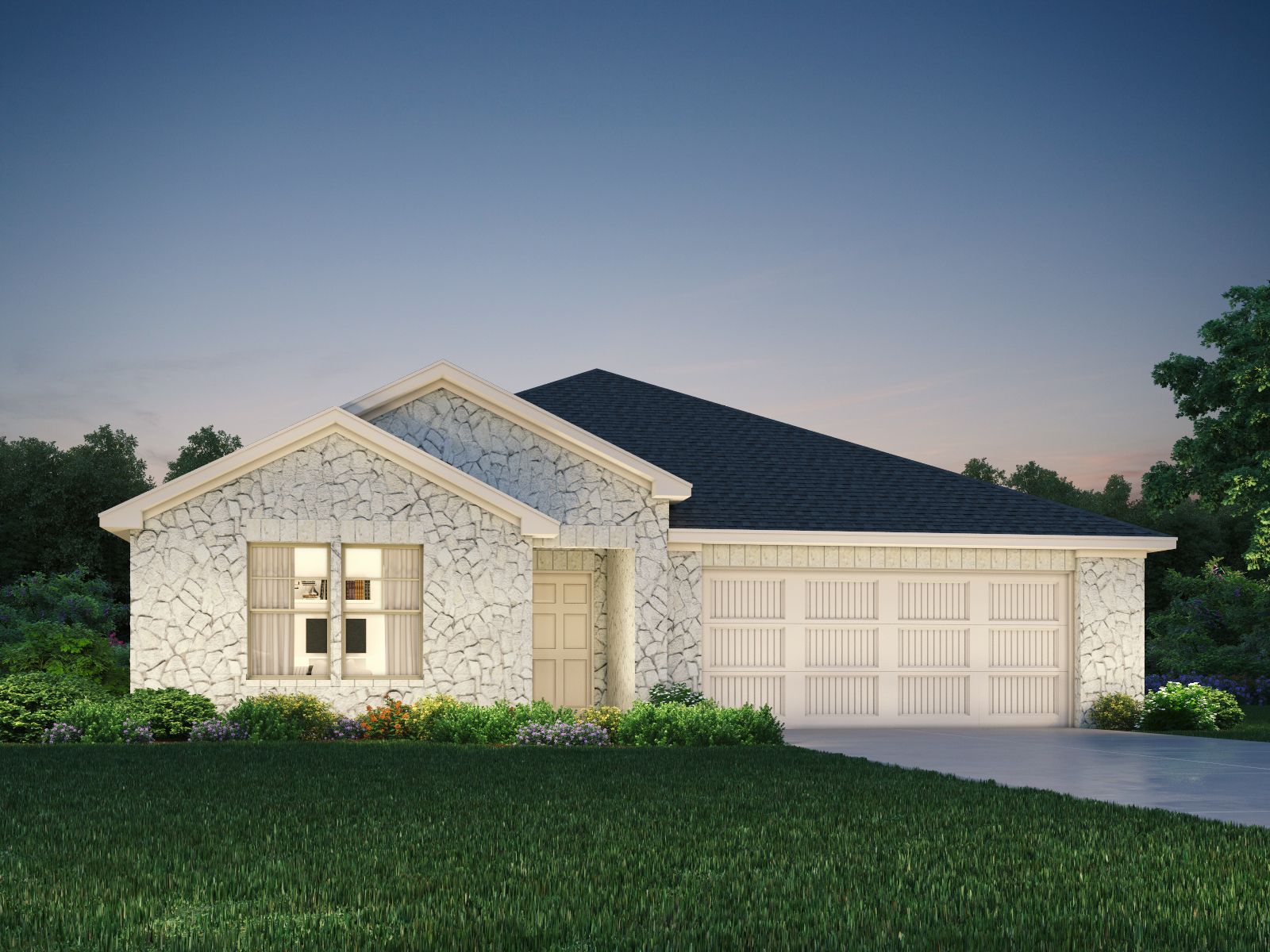 The Preston (403) Floorplan K Elevation Rendering:The Preston (403) Floorplan K Elevation Rendering
