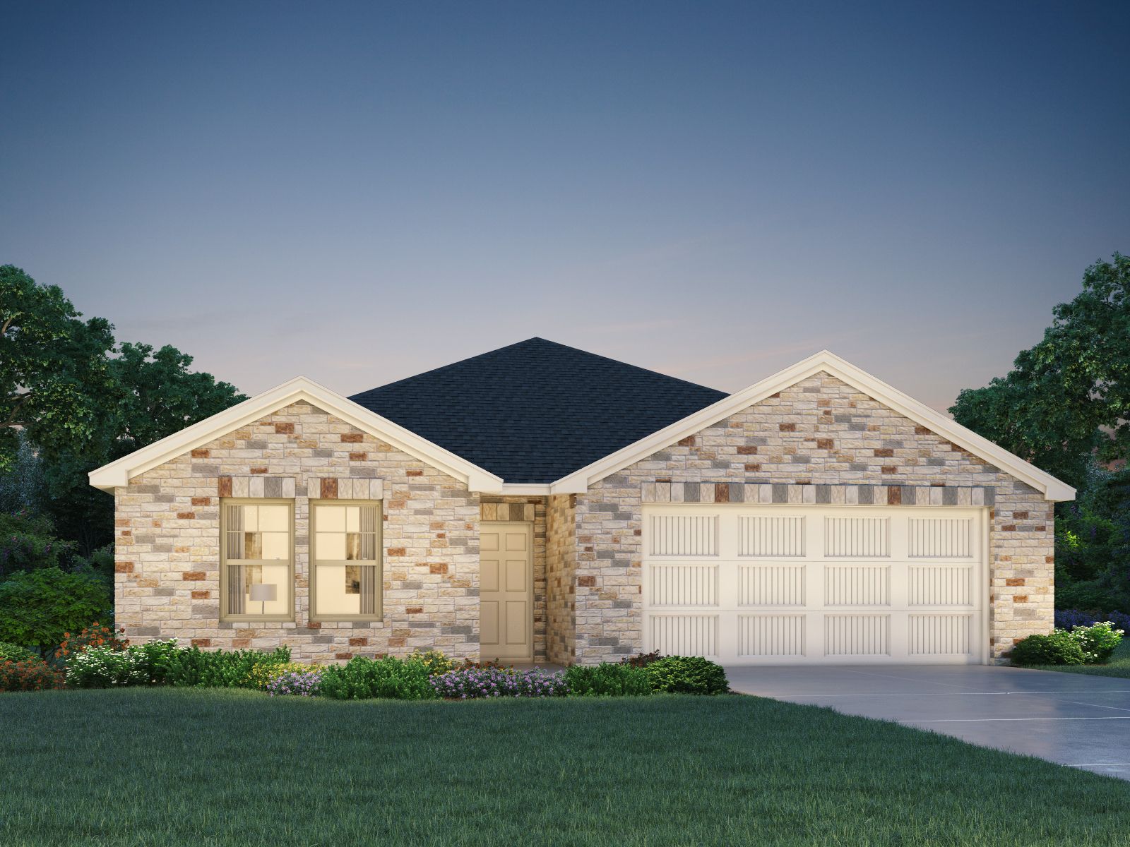 The Henderson (404) Floorplan K Elevation Rendering:The Henderson (404) Floorplan K Elevation Rendering