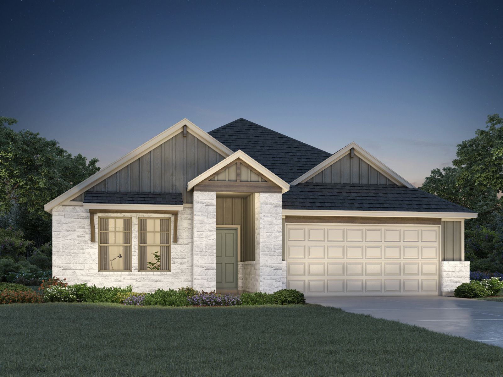 The Henderson (404) Floorplan G Elevation Rendering:The Henderson (404) Floorplan G Elevation Rendering