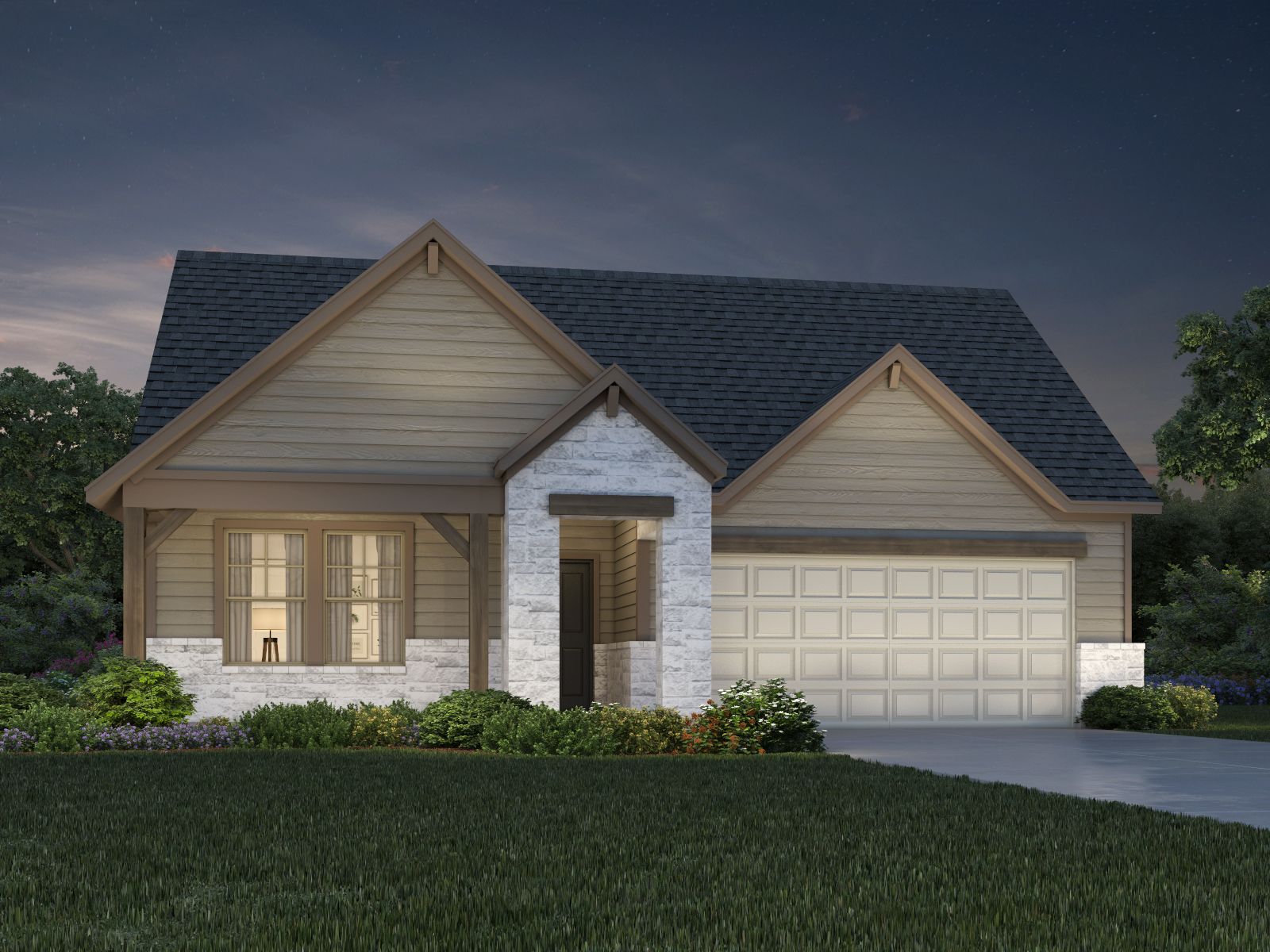 The Preston (403) Floorplan H Elevation Rendering:The Preston (403) Floorplan H Elevation Rendering