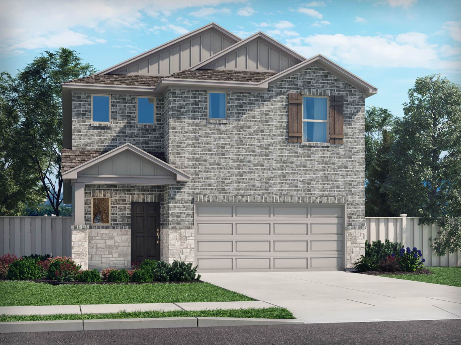 The Gateway Floorplan - Elevation E:Exterior Rendering