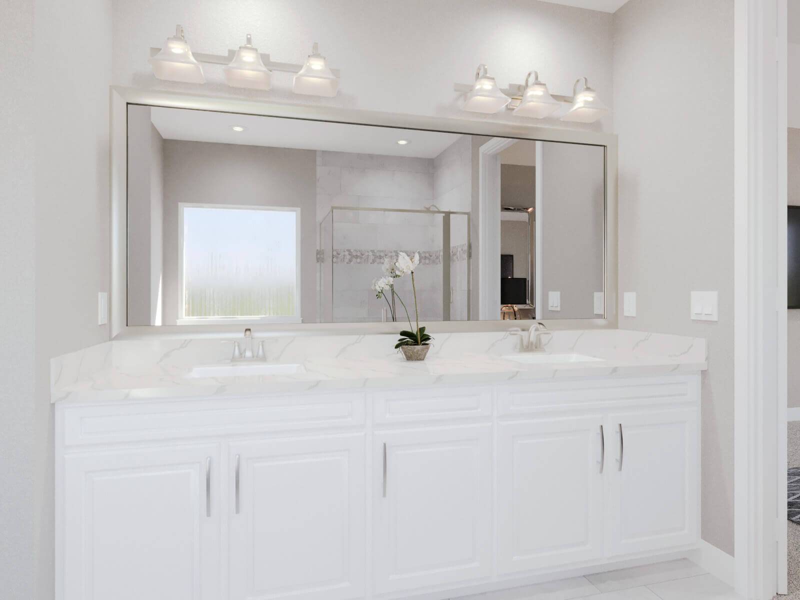 Primary Bathroom:Your primary bathroom retreat in the Kingsley.