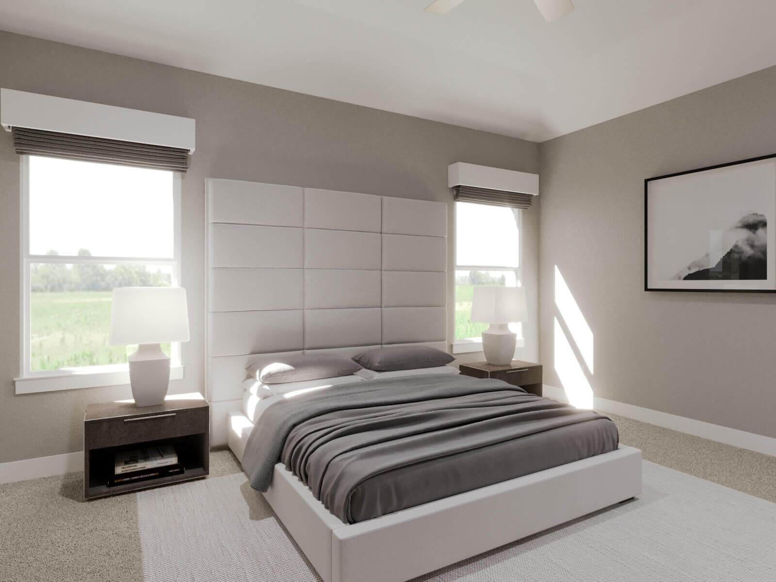 Master Bedroom:Enjoy our primary bedroom oasis in the Everett.