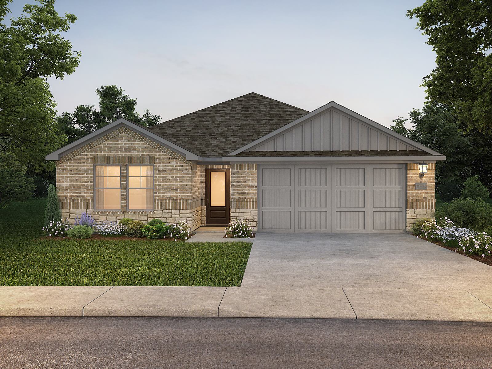 The Greenville Floorplan - Elevation C:Exterior Rendering