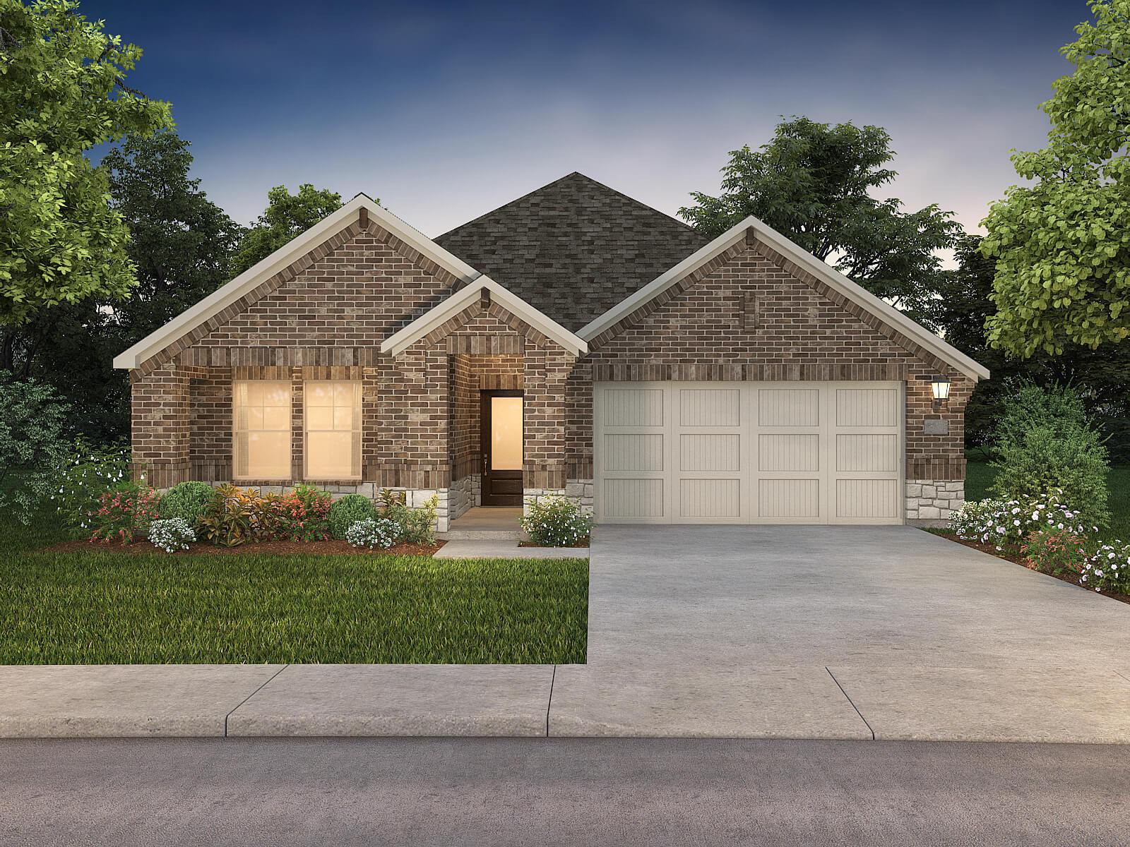 The Preston Floorplan - Elevation E:Exterior Rendering
