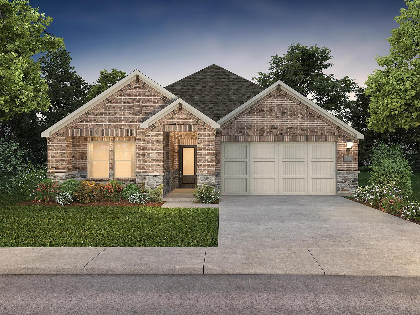 The Preston Floorplan - Elevation F:Exterior Rendering