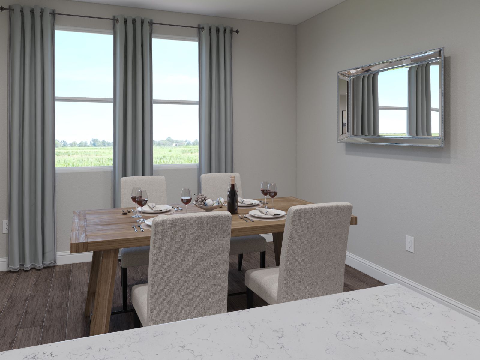 Dining Room:Located near the kitchen, enjoy dinners around the dining room.