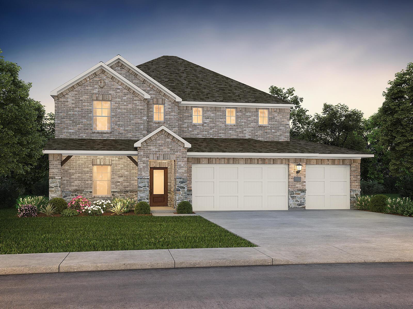 The Sylvan Floorplan - Elevation F:Exterior Rendering