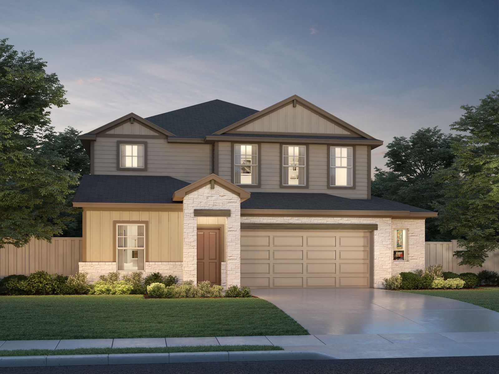 The Reynolds (890) Floorplan N Elevation Rendering:The Reynolds (890) Floorplan N Elevation Rendering