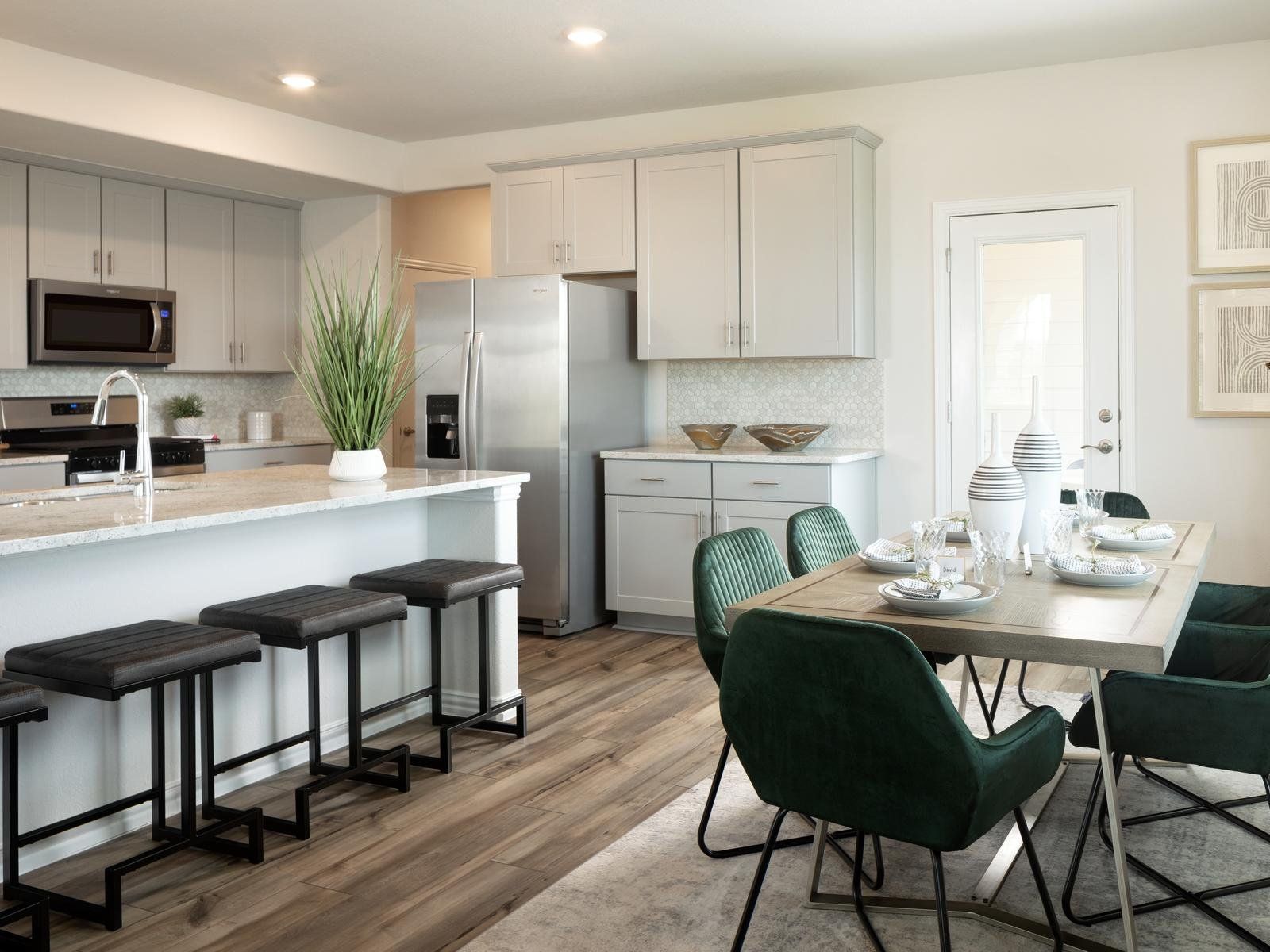 Kitchen + Dining Room:The dining room is conveniently located off of the kitchen