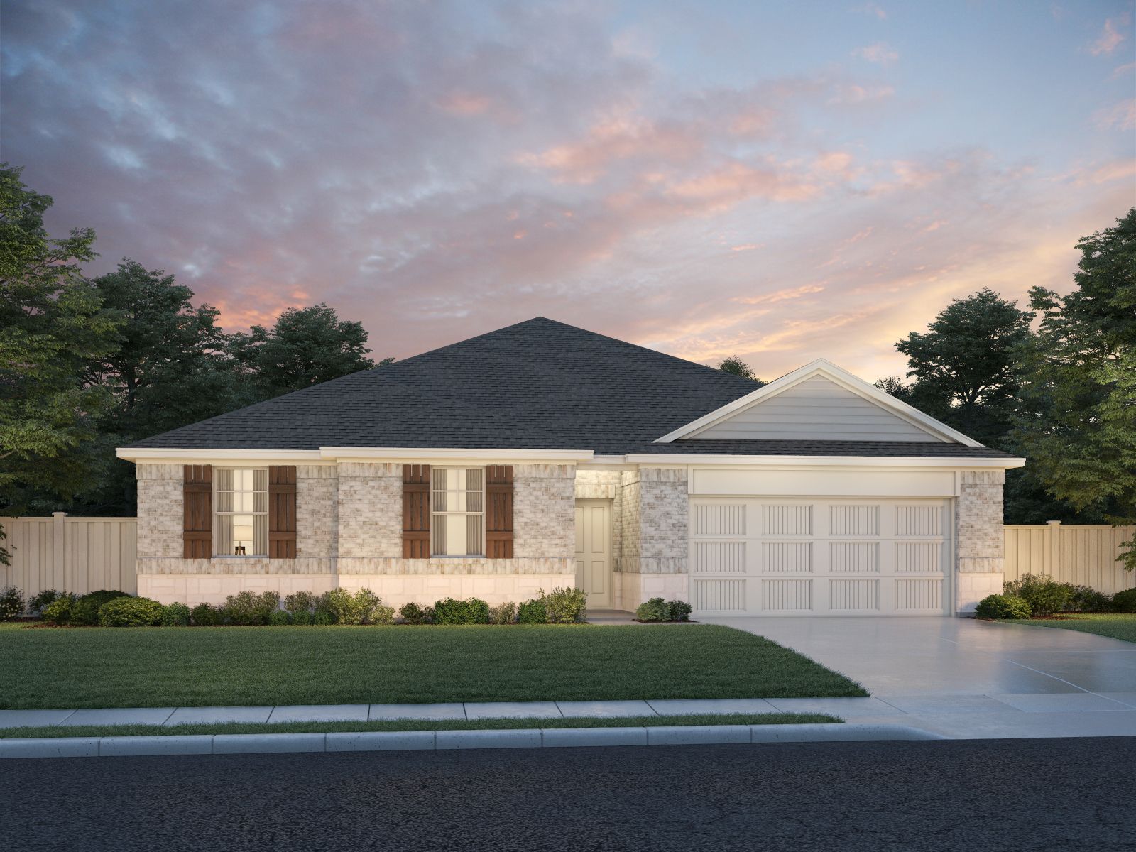 The Heritage (510) Floorplan B Elevation Rendering:The Heritage (510) Floorplan B Elevation Rendering