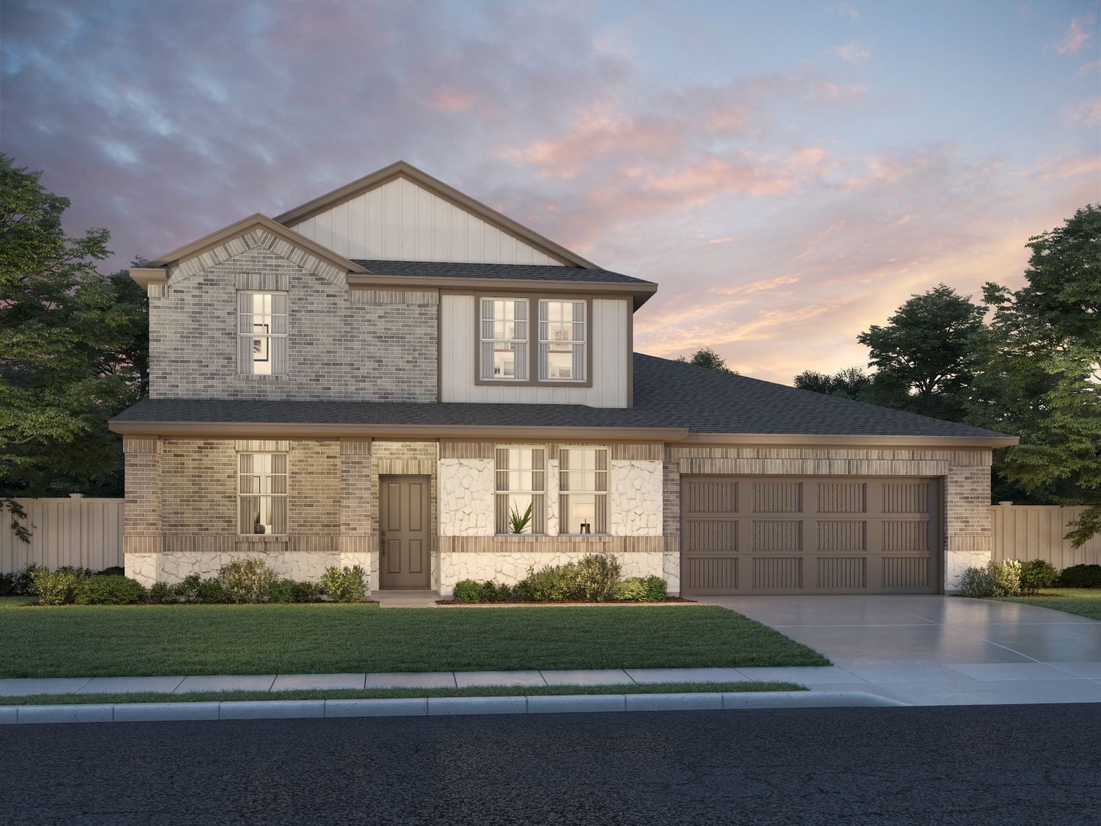 The Beacon (550) Floorplan C Elevation Rendering:The Beacon (550) Floorplan C Elevation Rendering