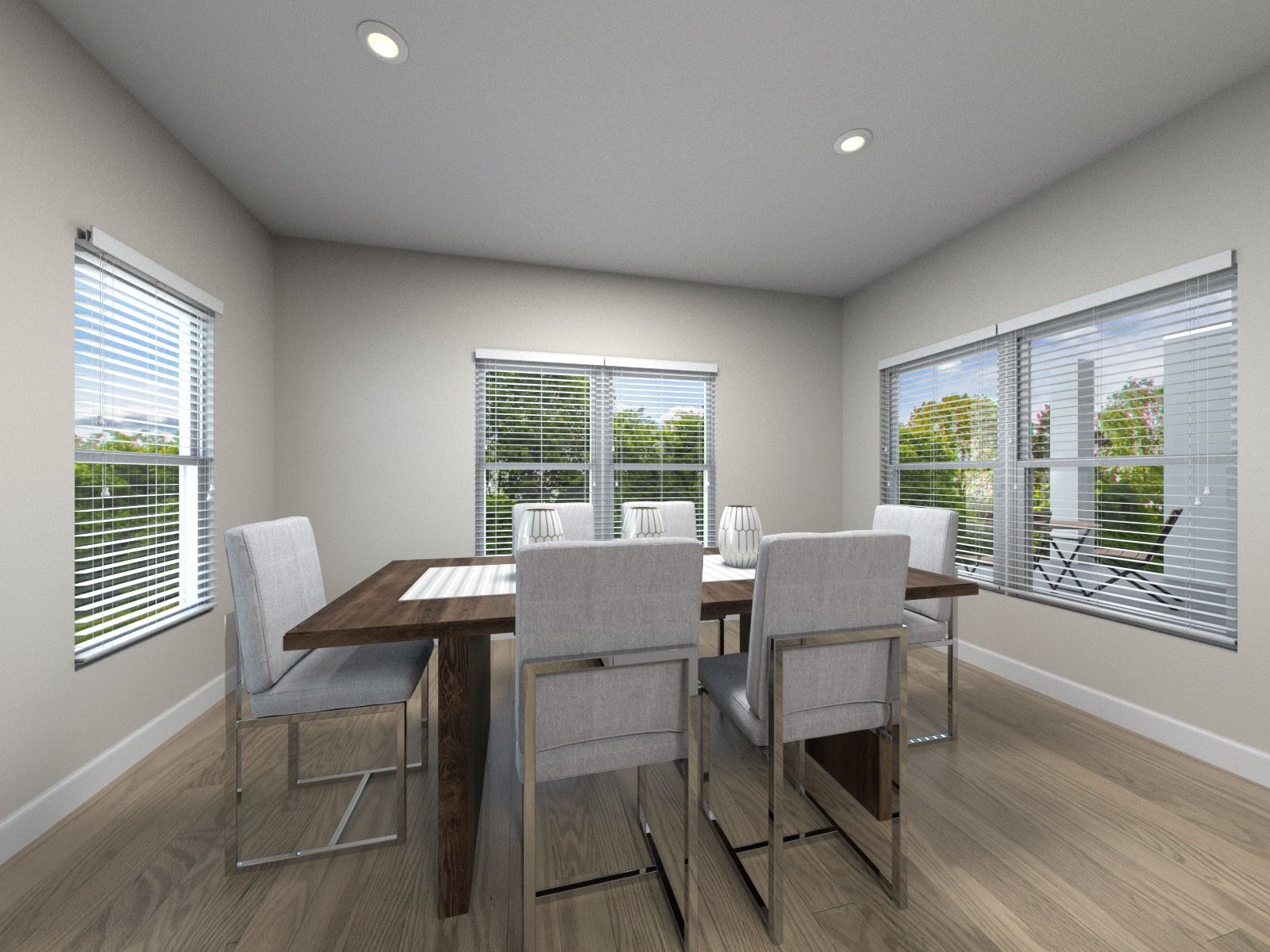 Virtual rendering of dining room in the Acacia floorplan:Virtual rendering of dining room in the Acacia floorplan