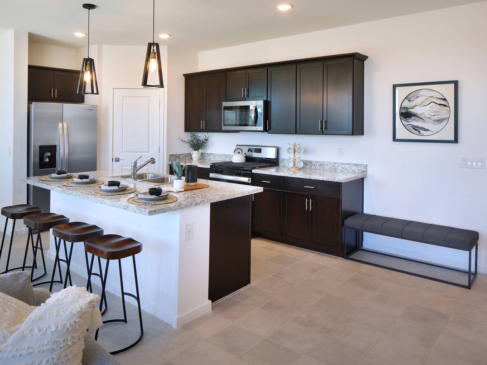 Enzo floorplan image modeled at Paloma Creek in Surprise, AZ.
