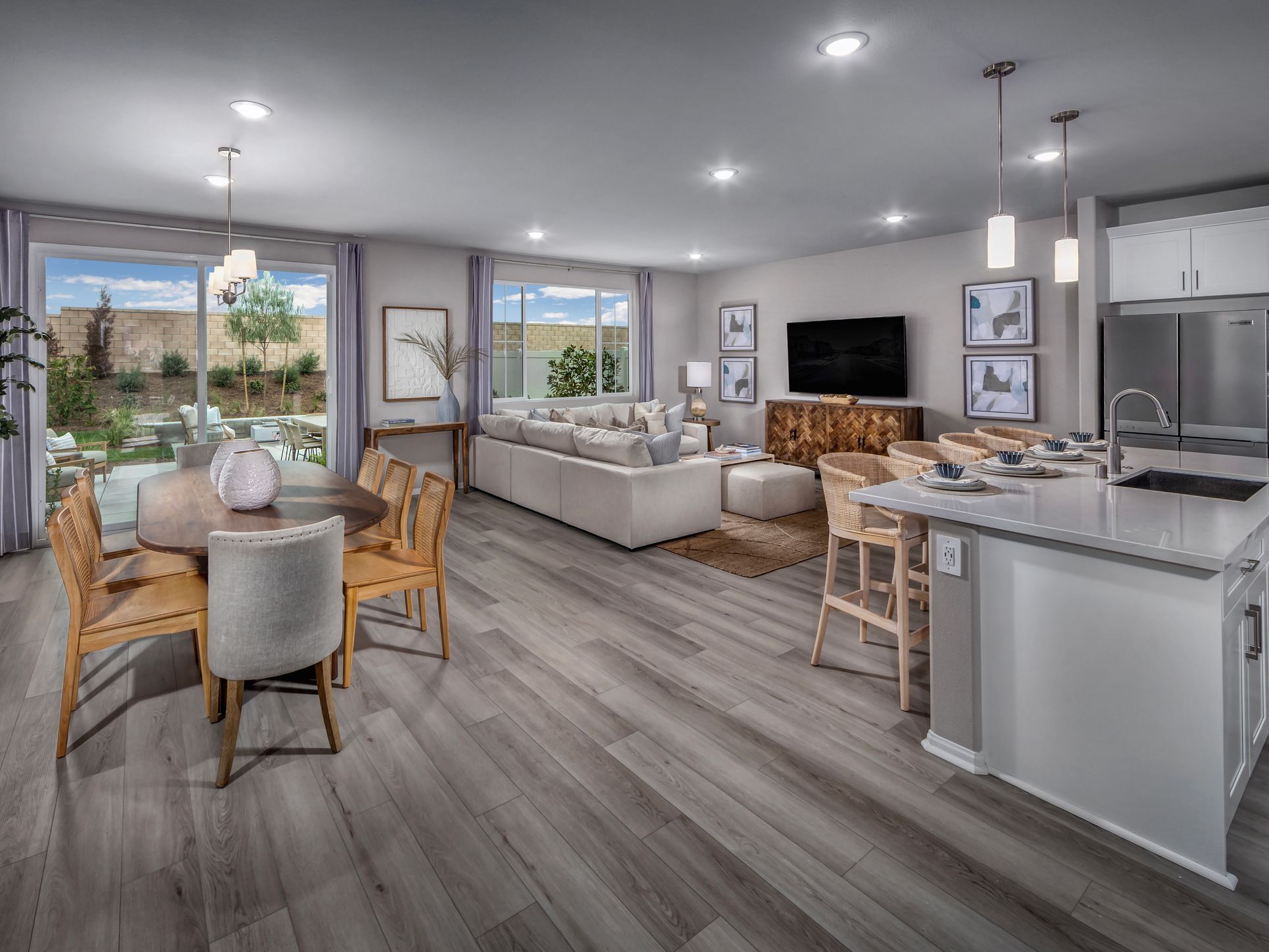 Stay connected with the family in the open-concept floorplans.