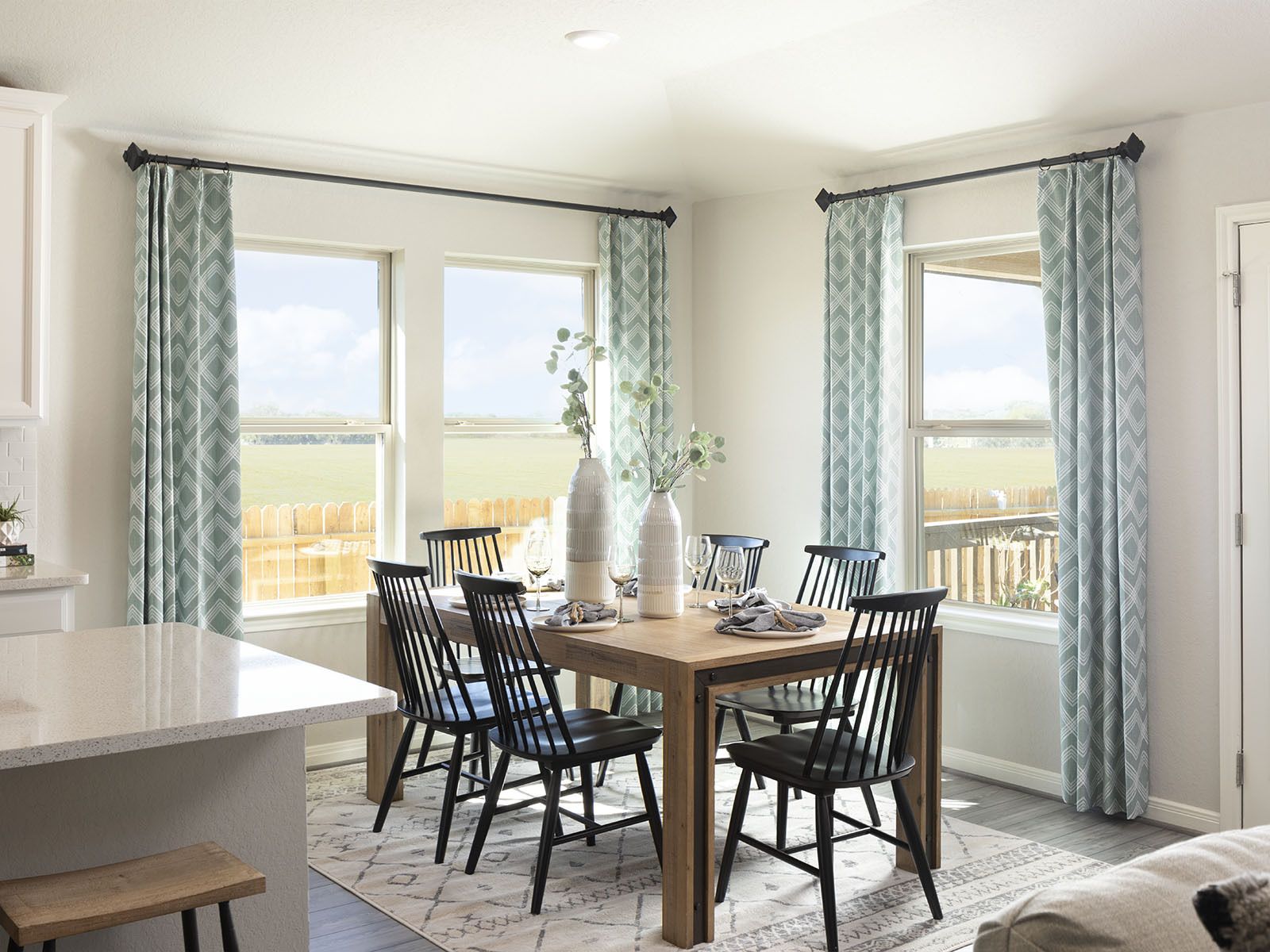 Enjoy home cooked meals together in the dining area.