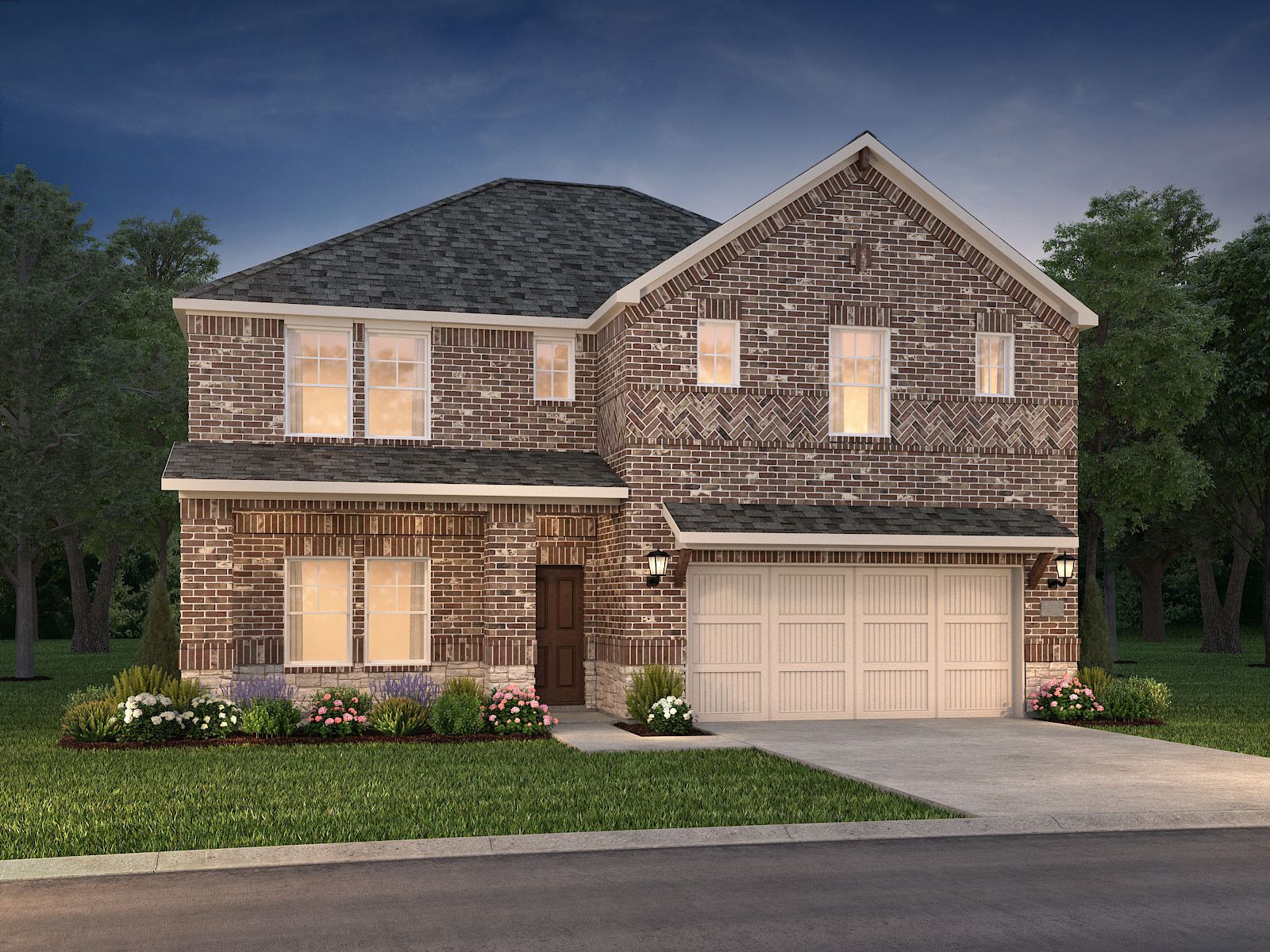 The Haskell Floorplan - Elevation C:Exterior Rendering