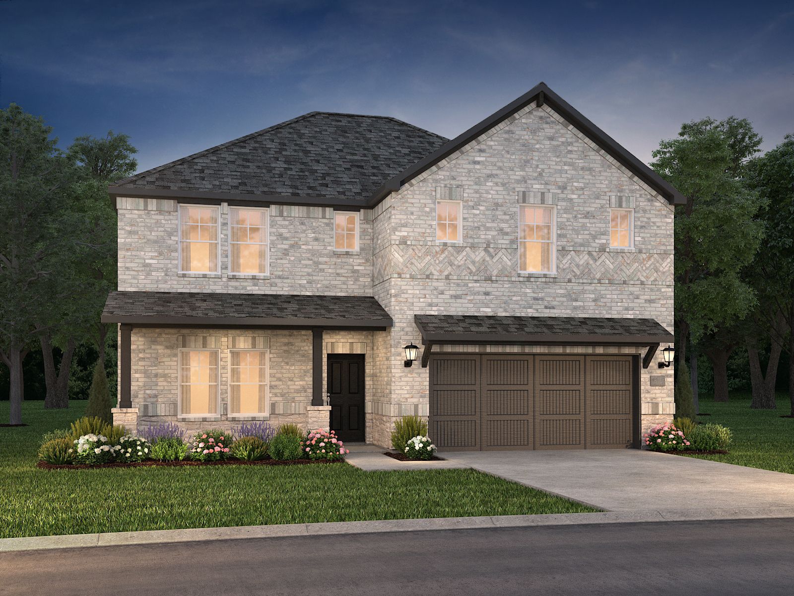 The Haskell Floorplan - Elevation D:Exterior Rendering