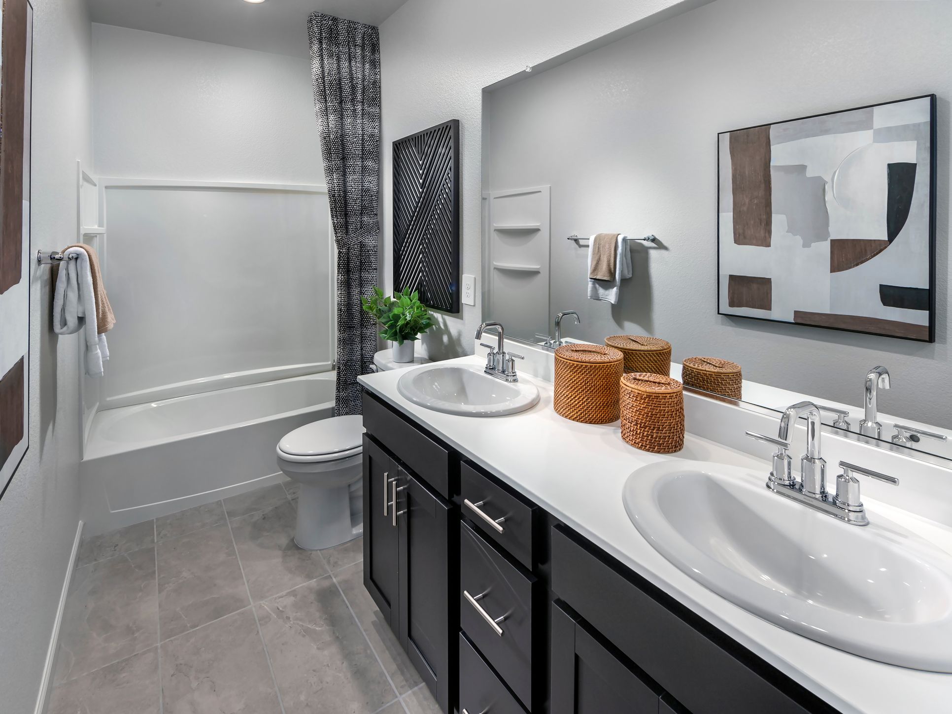 The spacious bathrooms make getting ready in the morning easy.