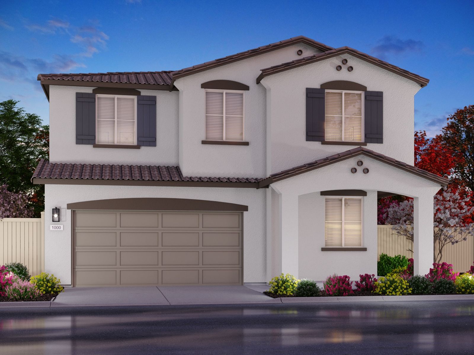 Elevation B:Residence 3