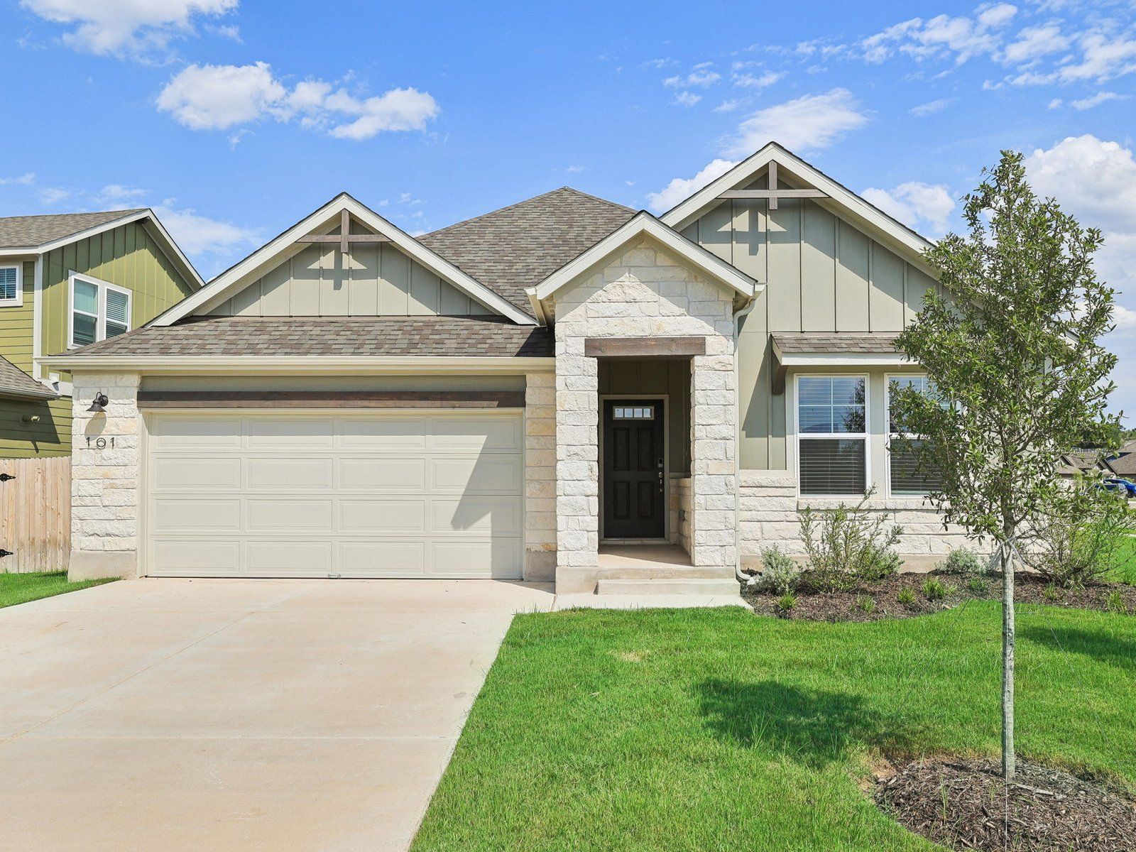 AUS_RiverbendatDoubleEagleBoulevard_Preston_Exterior_G_101BlythsHorn:Welcome to the Preston floorplan at 101 Blyths Horn!