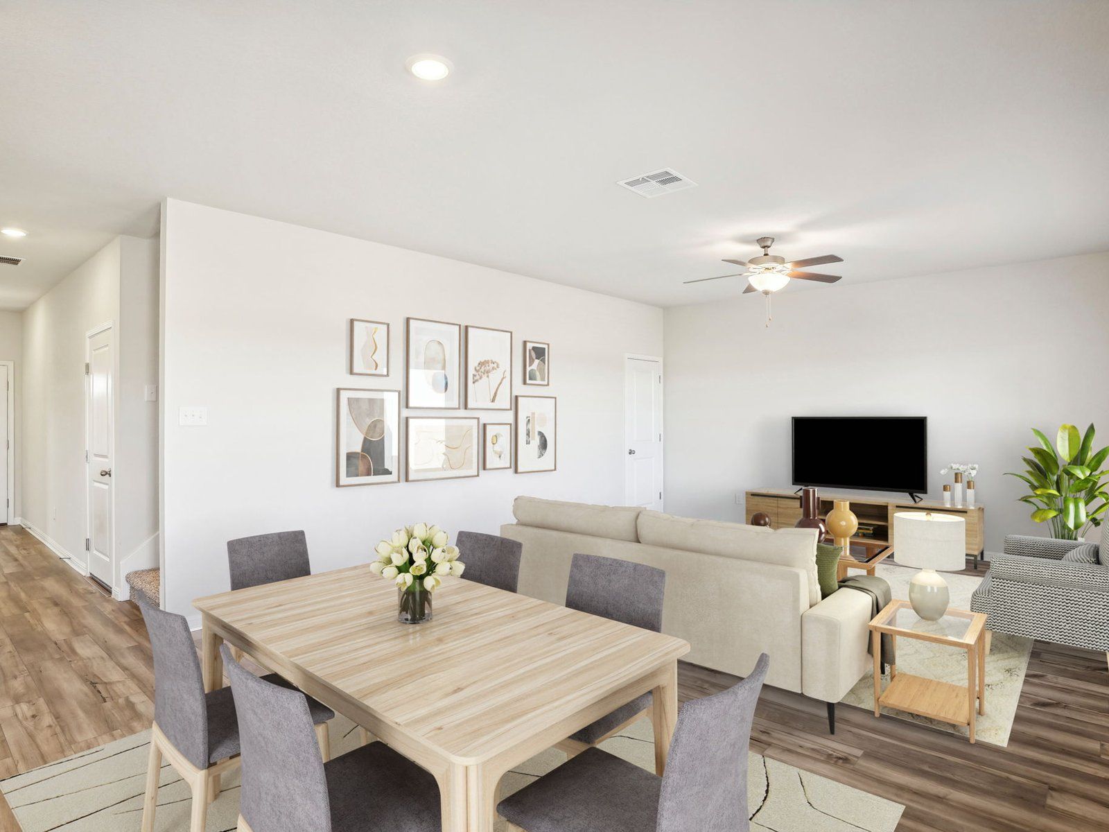 Living and Dining Areas:This photo is representative for this home.