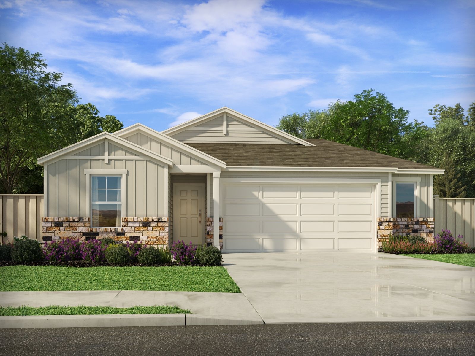 The Spade (802) Floorplan N Elevation Rendering:The Spade (802) Floorplan N Elevation Rendering